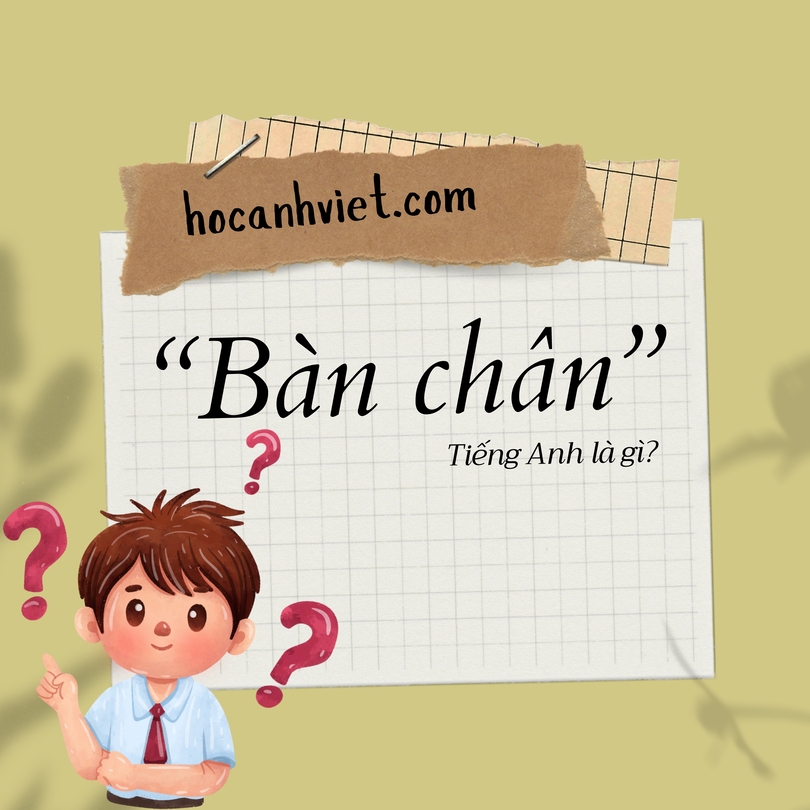 Bàn chân tiếng Anh là gì?