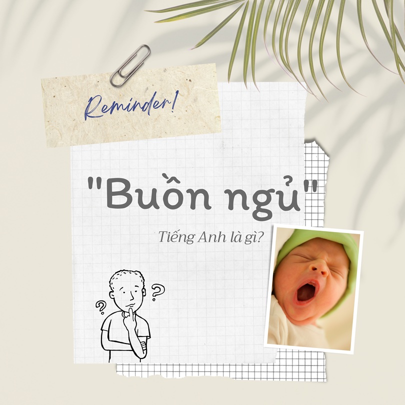 Buồn ngủ tiếng Anh là gì?