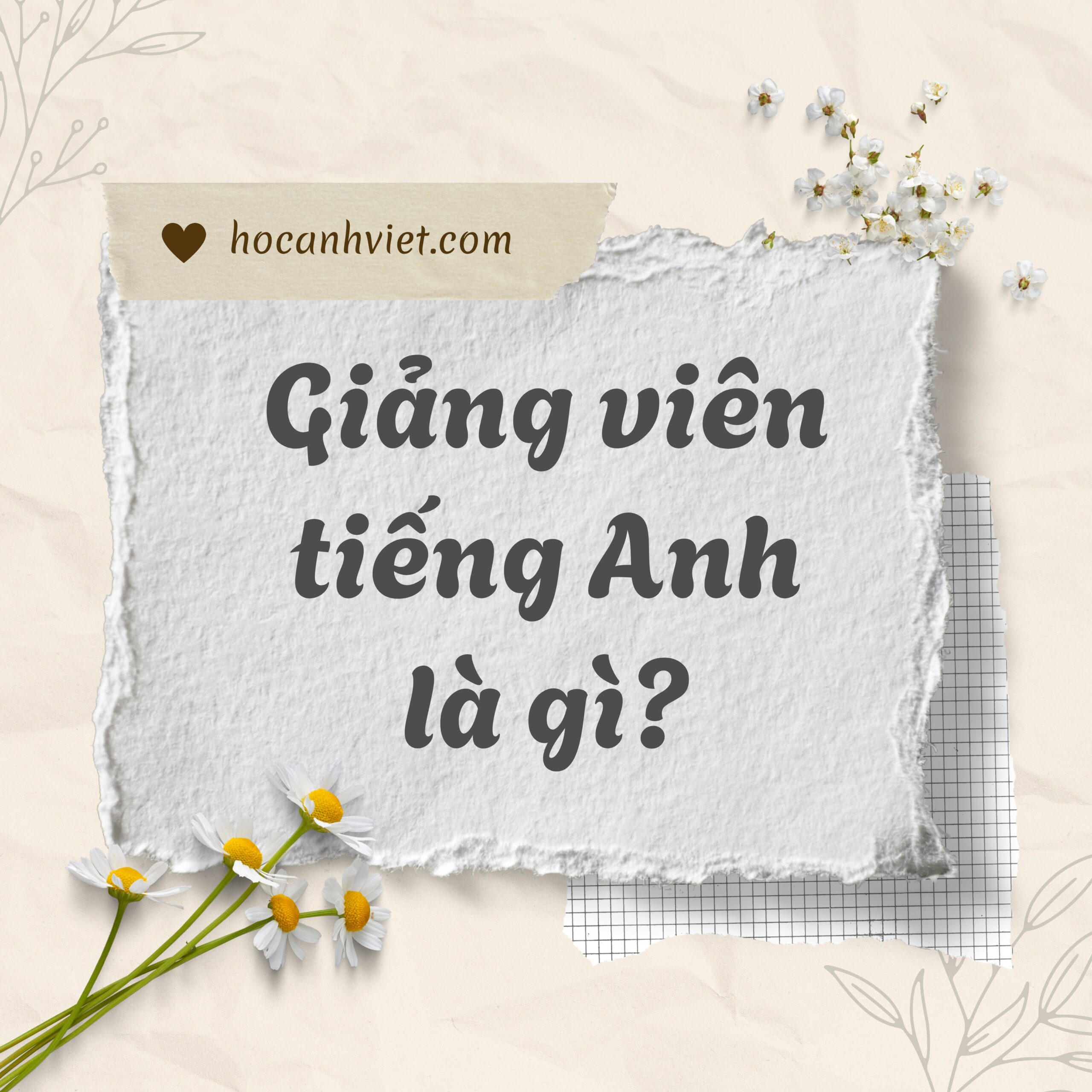 Giảng viên tiếng Anh là gì?