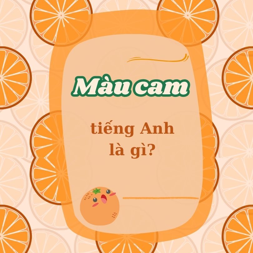 Màu cam tiếng Anh là gì?