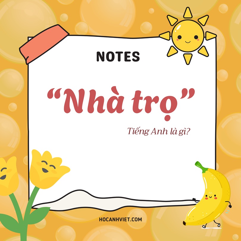 Nhà trọ tiếng Anh là gì?
