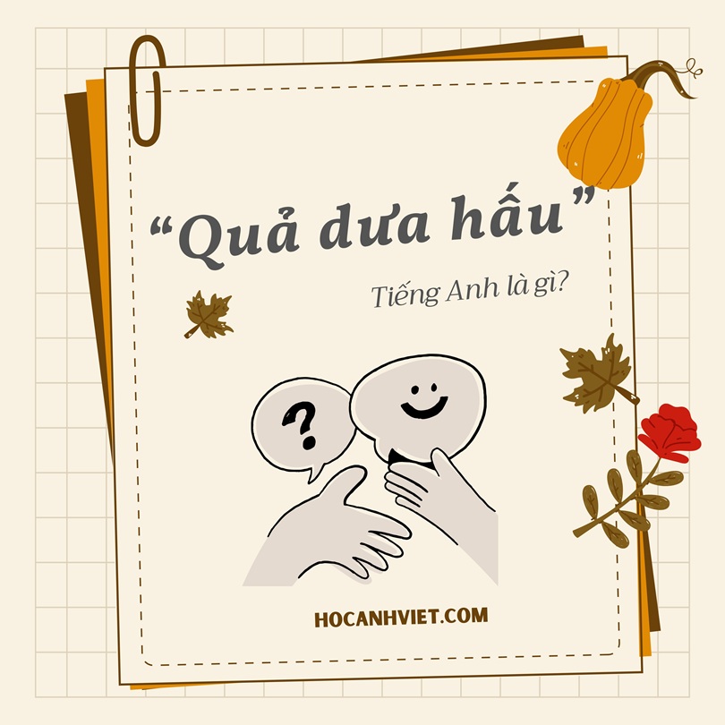 Quả dưa hấu tiếng Anh là gì?