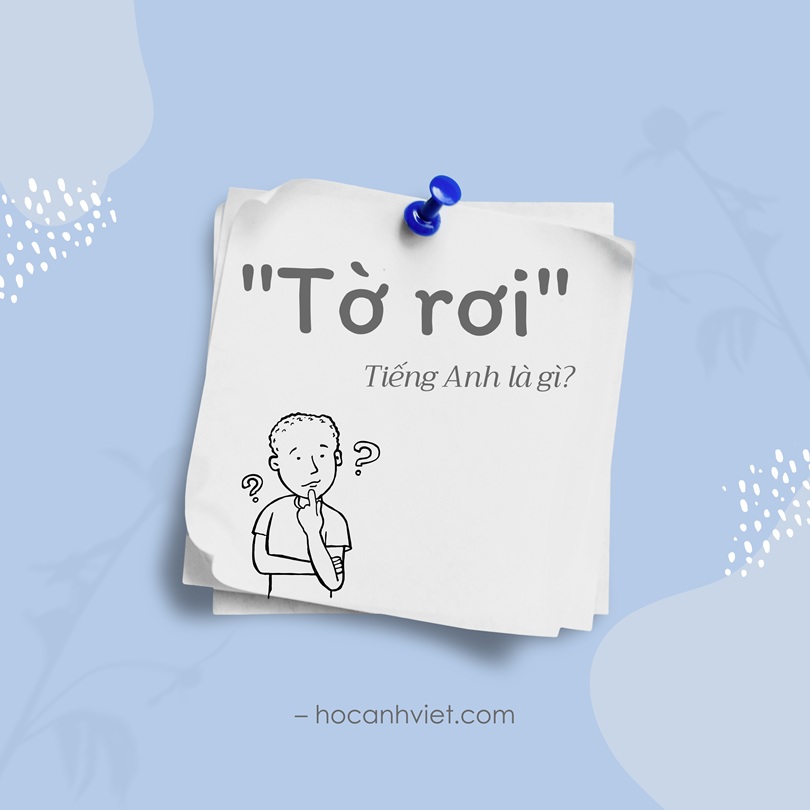 Tờ rơi tiếng Anh là gì?