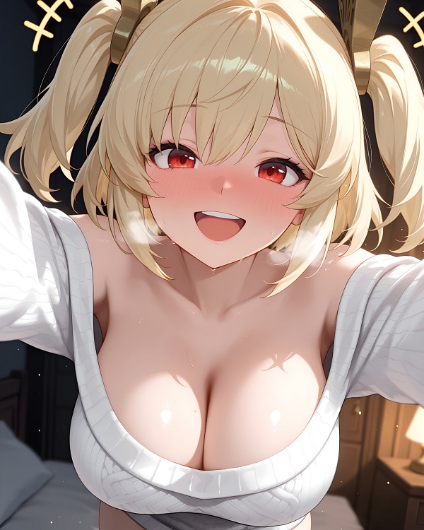 Nữ anime mlem với ánh nhìn dễ thương