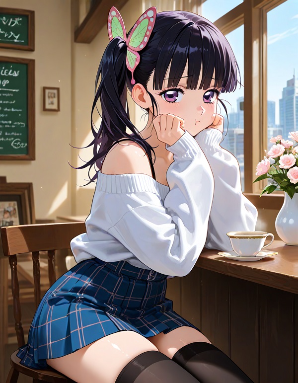 Kanao sexy trong bối cảnh anime lãng mạn