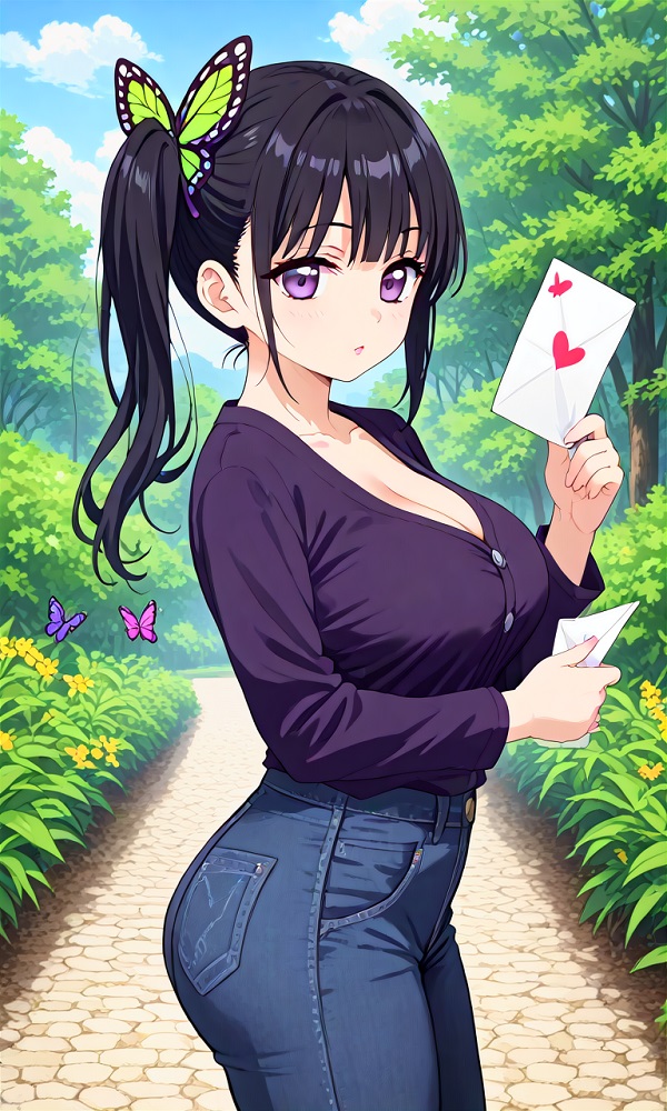 Hình Kanao sexy trong phong cách nữ tính mềm mại