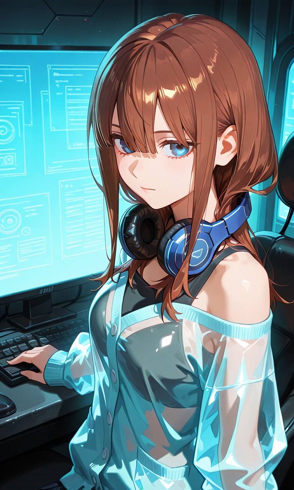 Miku Nakano trong khung cảnh lớp học