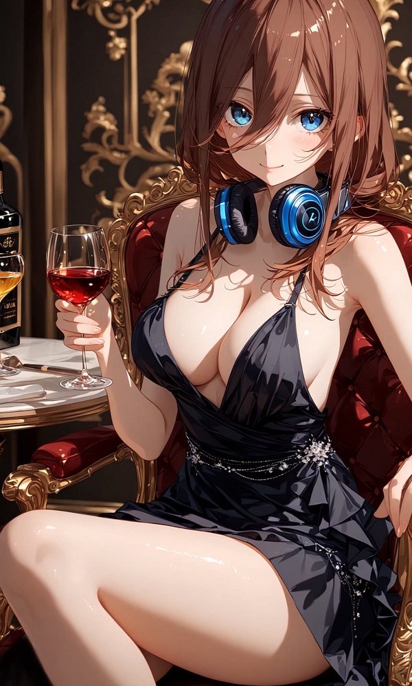 Miku Nakano tạo dáng bên cửa sổ