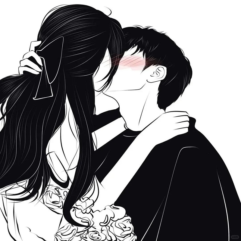 Khoảnh khắc dựa trán thân mật trước khi hôn