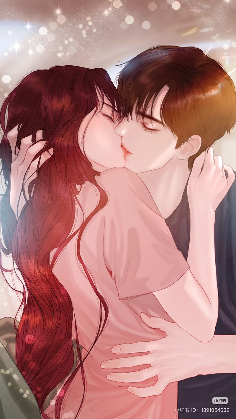 Khoảnh khắc ôm và hôn nhau đầy cảm xúc