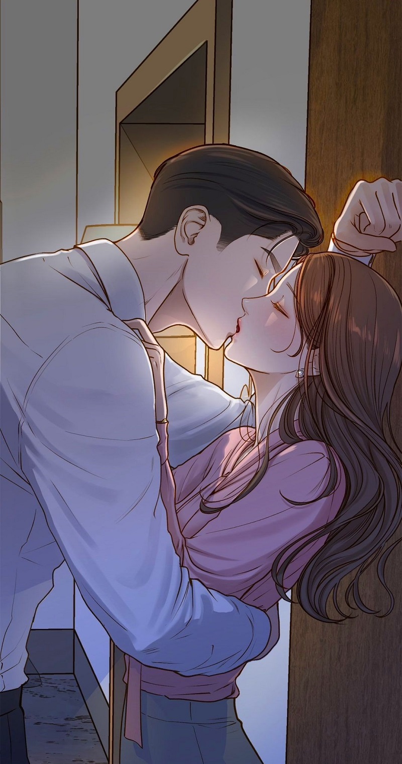 Khoảnh khắc ôm hôn trong không gian tối giản