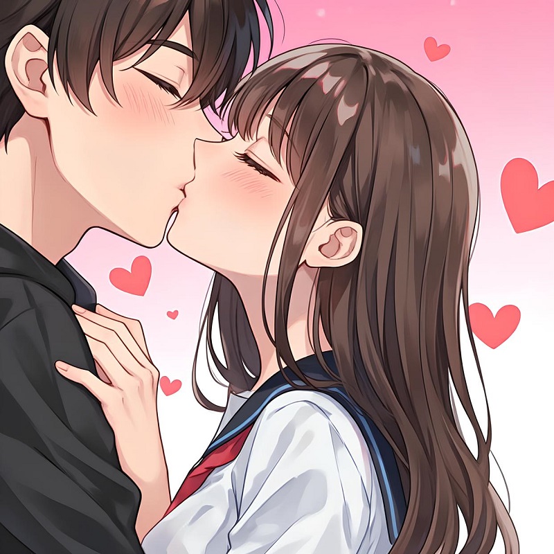 Nụ hôn ngọt ngào cùng cái ôm ấm áp