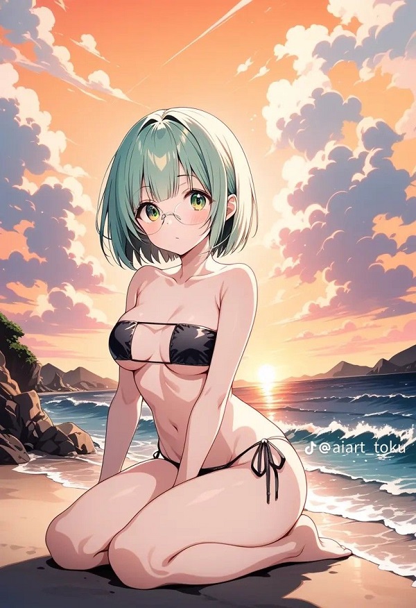 ảnh gái mặc bikini anime 1