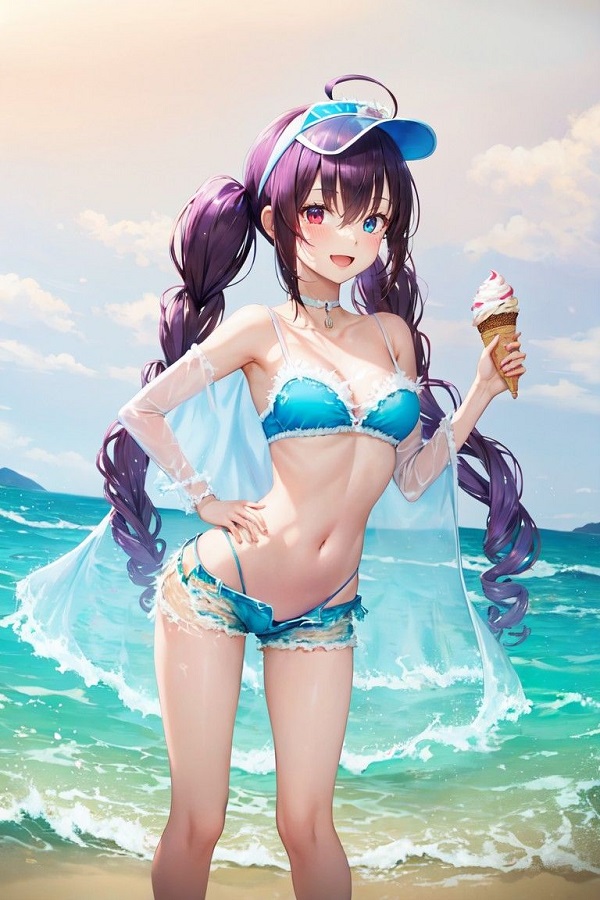 ảnh gái mặc bikini anime 4