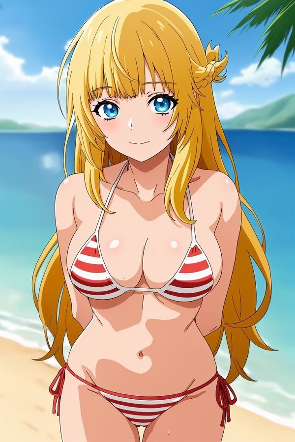 ảnh gái mặc bikini anime 15