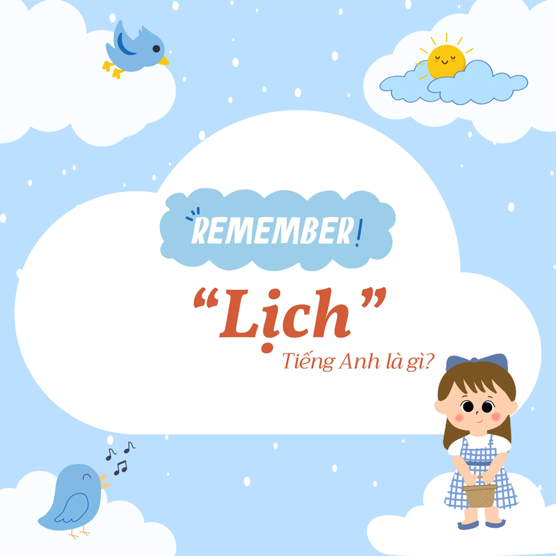 Lịch tiếng Anh là gì?