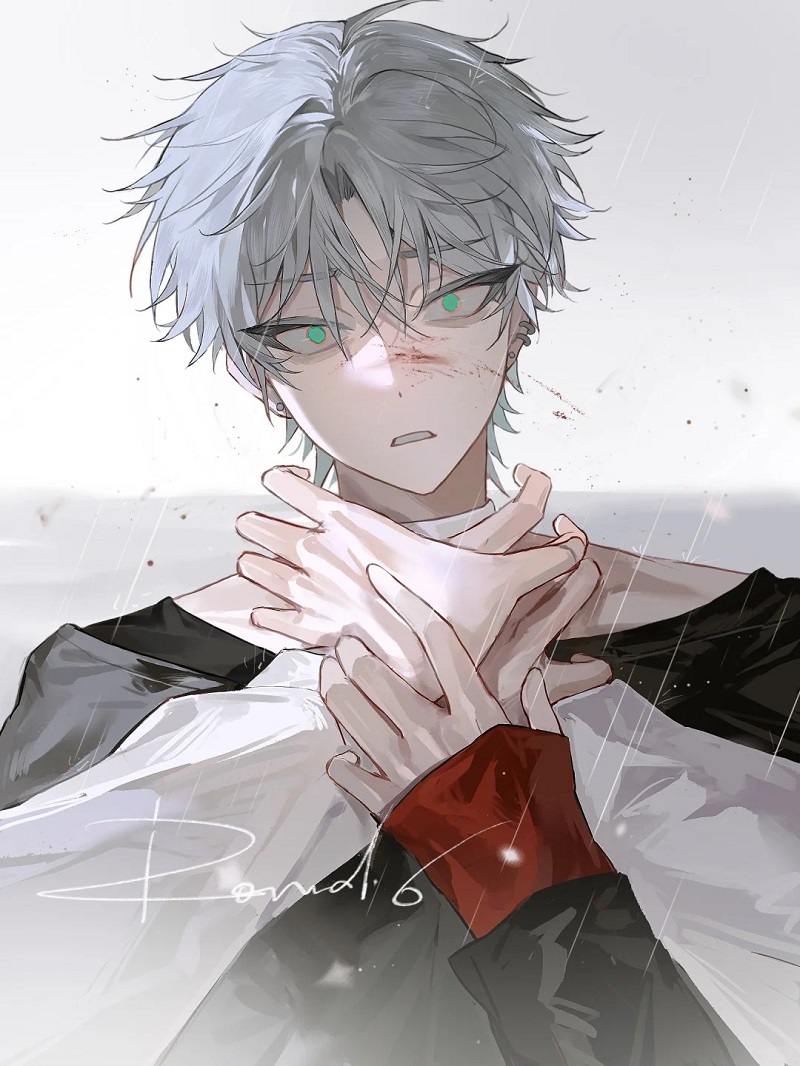 Chàng trai anime bị bóp cổ cảm xúc nhưng vẫn rất đẹp trai.