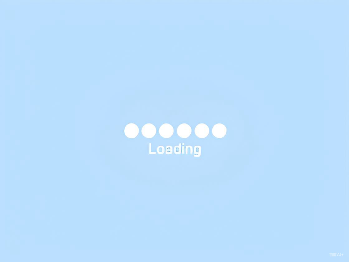 Chữ loading hiển thị theo phong cách đơn giản trên nền xanh nhạt.