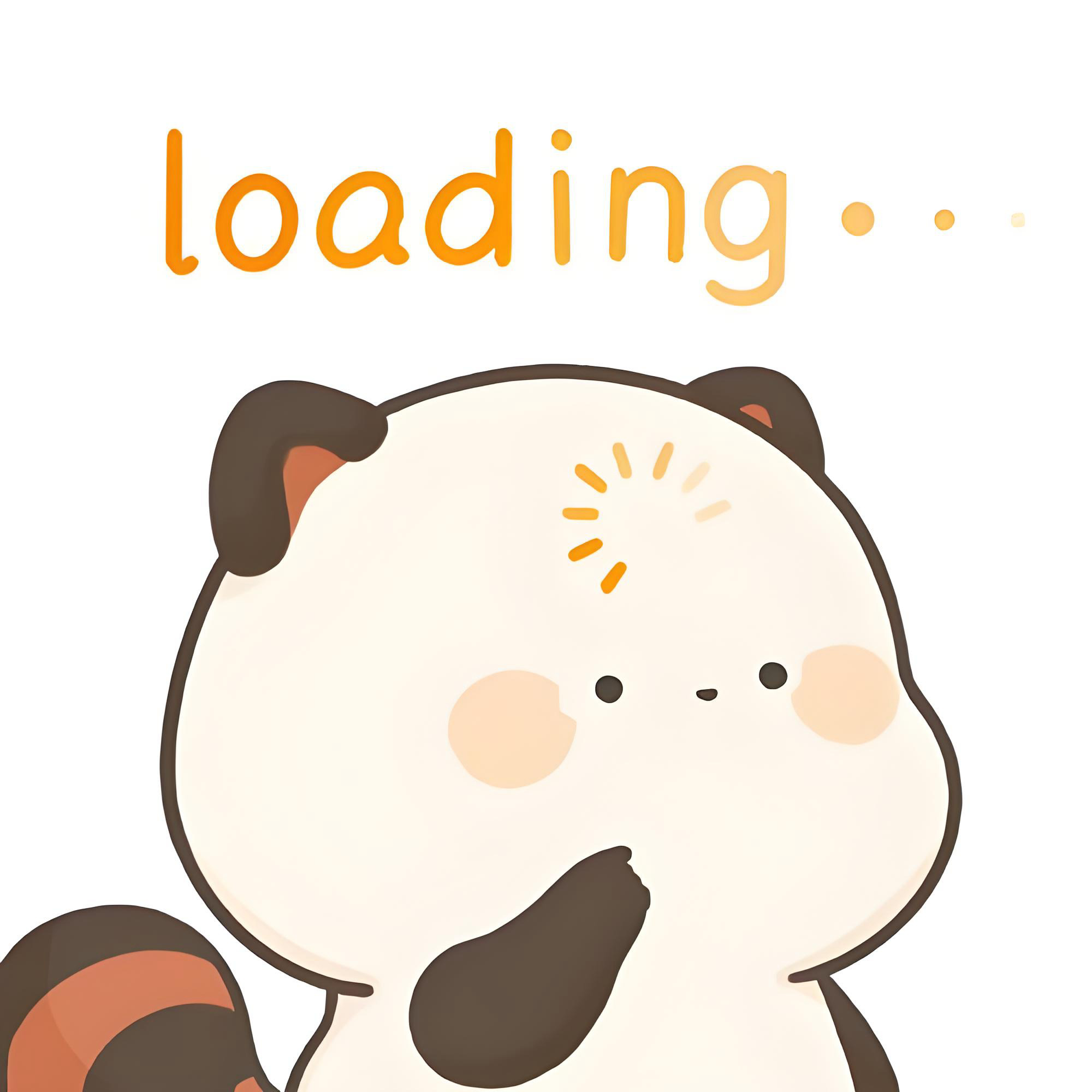 Meme loading Chú gấu trắng ôm mặt chờ loading, biểu cảm đau não.