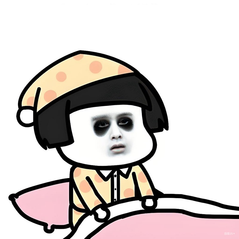 Nhân vật đội mũ và nằm nhìn trần nhà vì đầu không chịu tắt.
