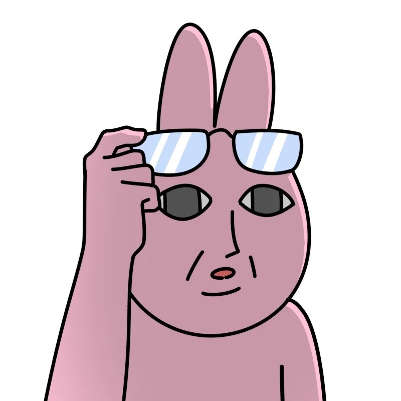 Thỏ hồng chỉ tay vào người khác với ánh mắt đầy nghi ngờ.