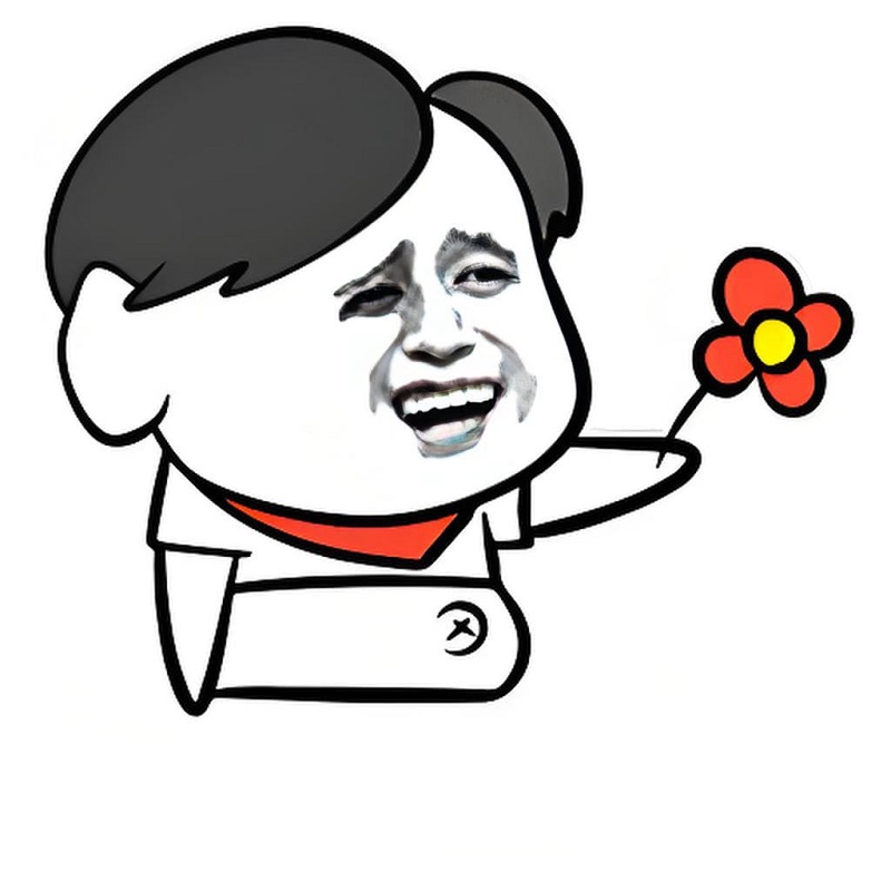 Meme nam cười nhẹ cầm hoa, biểu cảm “chấp nhận thì nhận, không thì vẫn tặng”
