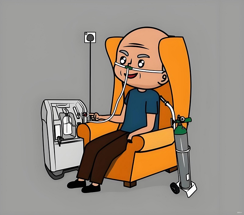 Người đàn ông cắm ống thở, nhìn đời bằng ánh mắt bất lực.