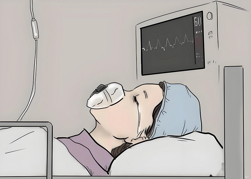 Meme nằm giường bệnh thở oxy, tình huống sốc quá phải thở gấp.