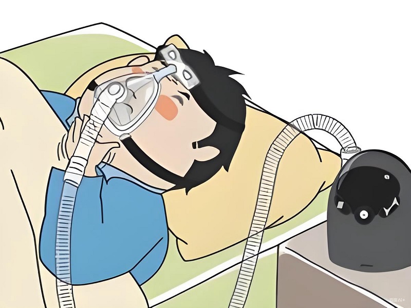 Nhân vật mập thở oxy sau khi cười quá nhiều, đúng kiểu “hết hơi vì vui quá”.