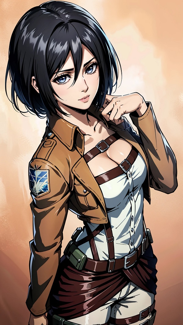 Tư thế chiến binh của Mikasa đầy khí chất