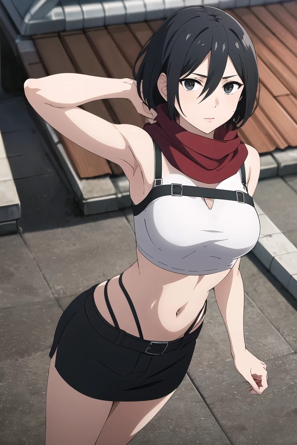 Vẻ đẹp sắc lạnh của Mikasa trong khoảnh khắc hành động