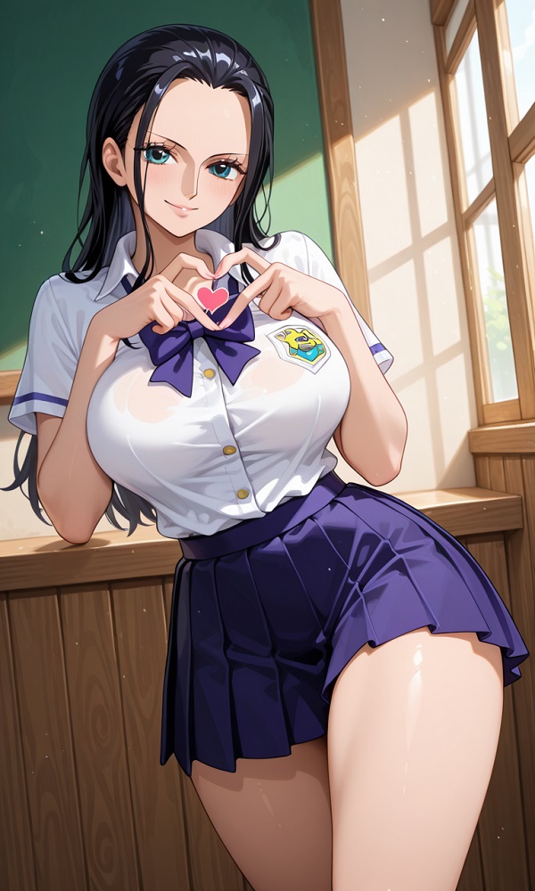Ảnh Nico Robin sexy tông màu tối bí ẩn