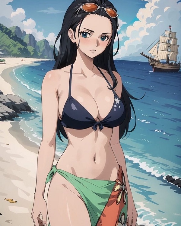 Hình Nico Robin sexy trong tạo dáng đầy nghệ thuật