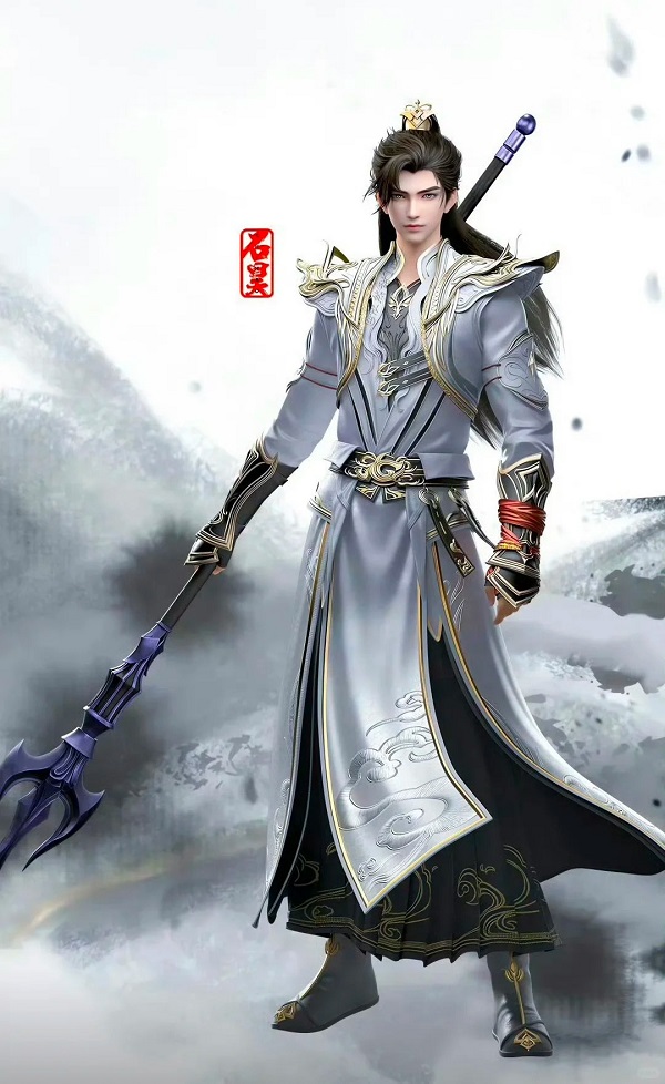 Tu sĩ trẻ đang tích tụ linh lực trong tay